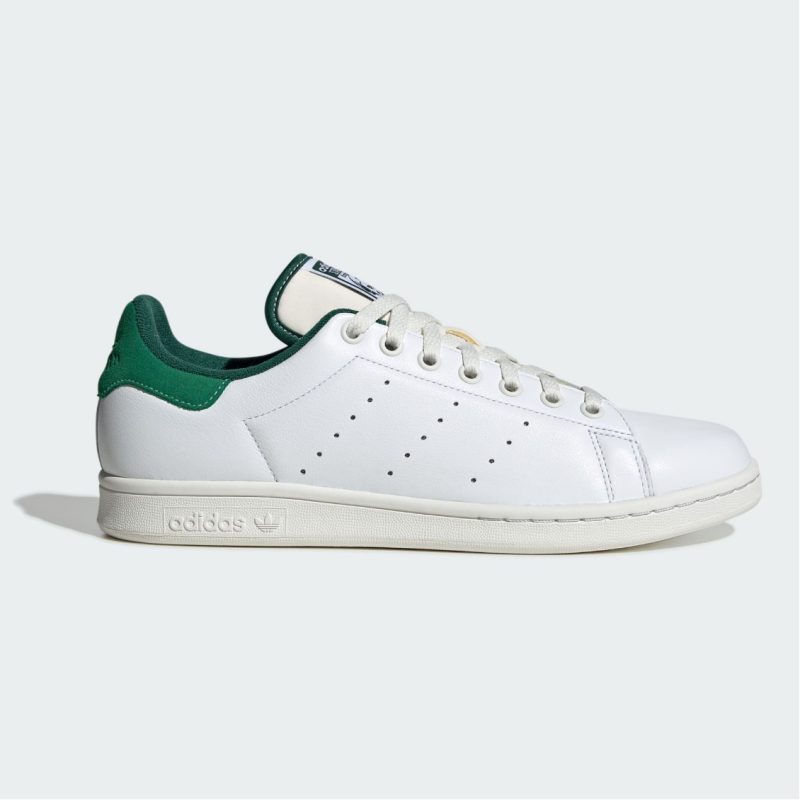Adidas รองเท้าผ้าใบผู้ชาย Stan Smith | Cloud White/Green/Crystal White ( ID2007 )
