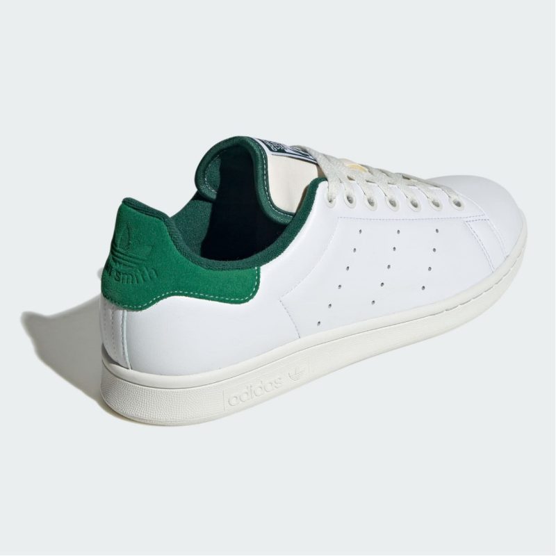 Adidas รองเท้าผ้าใบผู้ชาย Stan Smith | Cloud White/Green/Crystal White ( ID2007 ) - Image 3