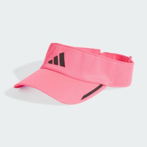 Adidas หมวกวิ่ง Aeroready Running Visor | Lucid Pink/Black Reflective ( IX6657 )