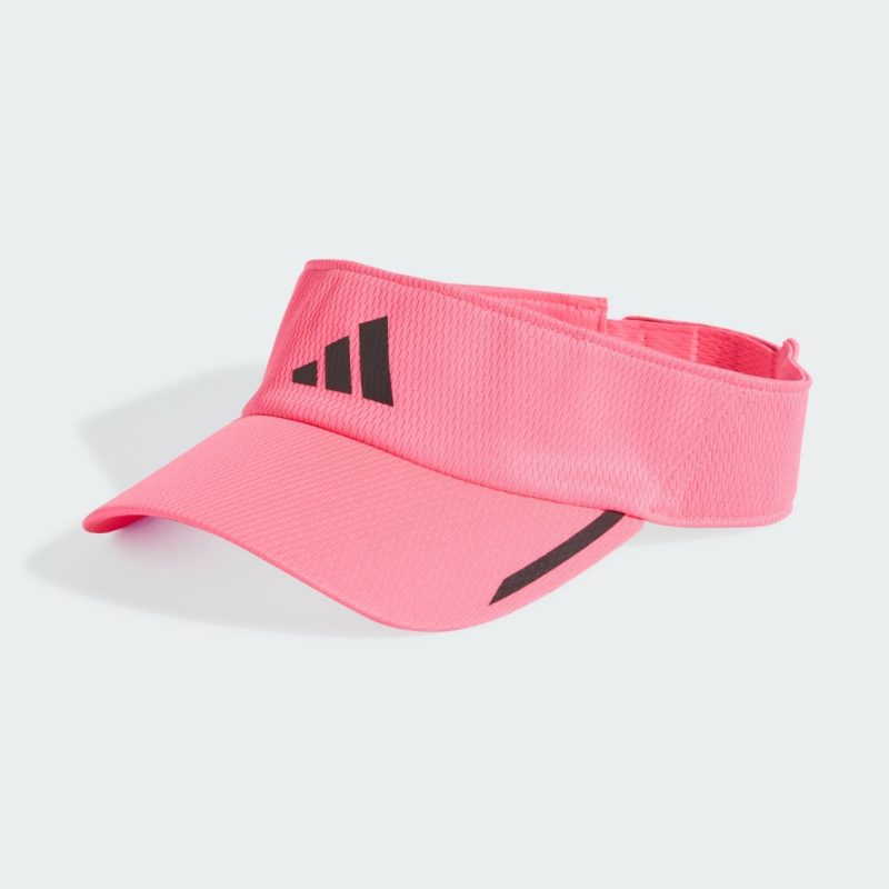 Adidas หมวกวิ่ง Aeroready Running Visor | Lucid Pink/Black Reflective ( IX6657 )