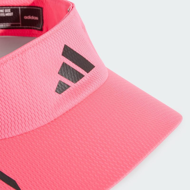 Adidas หมวกวิ่ง Aeroready Running Visor | Lucid Pink/Black Reflective ( IX6657 ) - Image 2