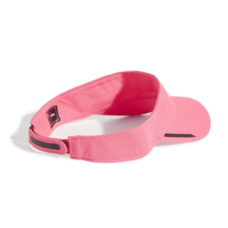 Adidas หมวกวิ่ง Aeroready Running Visor | Lucid Pink/Black Reflective ( IX6657 ) - Image 4