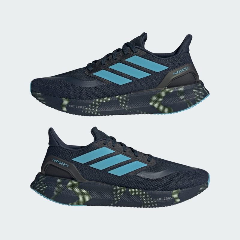 Adidas รองเท้าวิ่งผู้ชาย Pureboost 5 | Aurora Ink/Preloved Ink/Cloud White ( JR5095 ) - Image 9