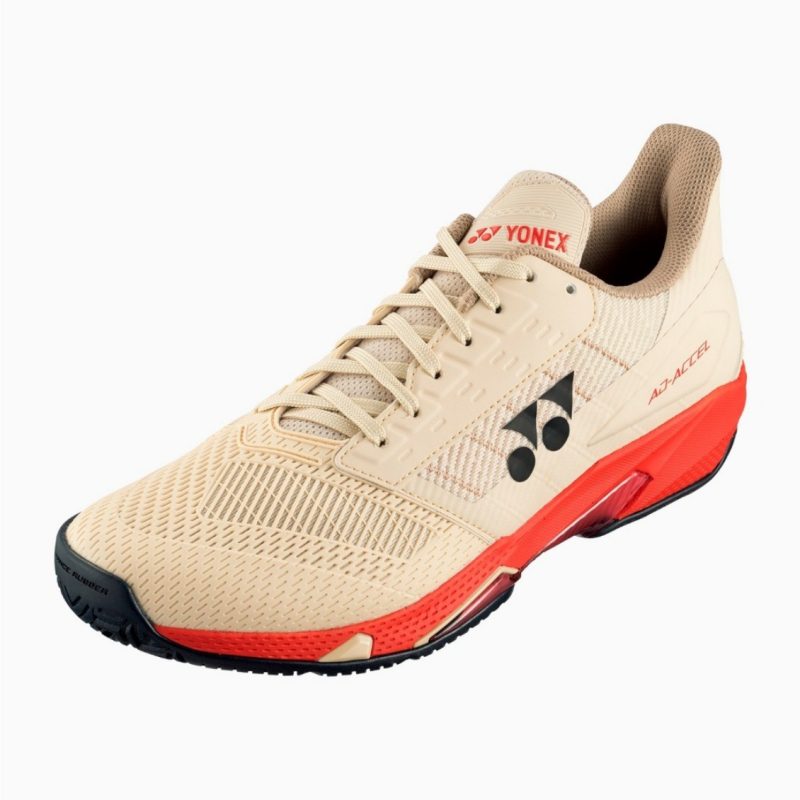 Yonex รองเท้าเทนนิสผู้ชาย Men's Power Cushion Ad-Accel | Sand Beige ( SHTAAMAEXSDBE ) - Image 8