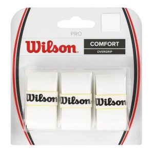 Wilson เทปพันด้าม/กริ๊ปพันด้าม ไม้เทนนิสไม้แบดมินตัน Pro Overgrip 3 Pack | White ( WRZ4014WH )