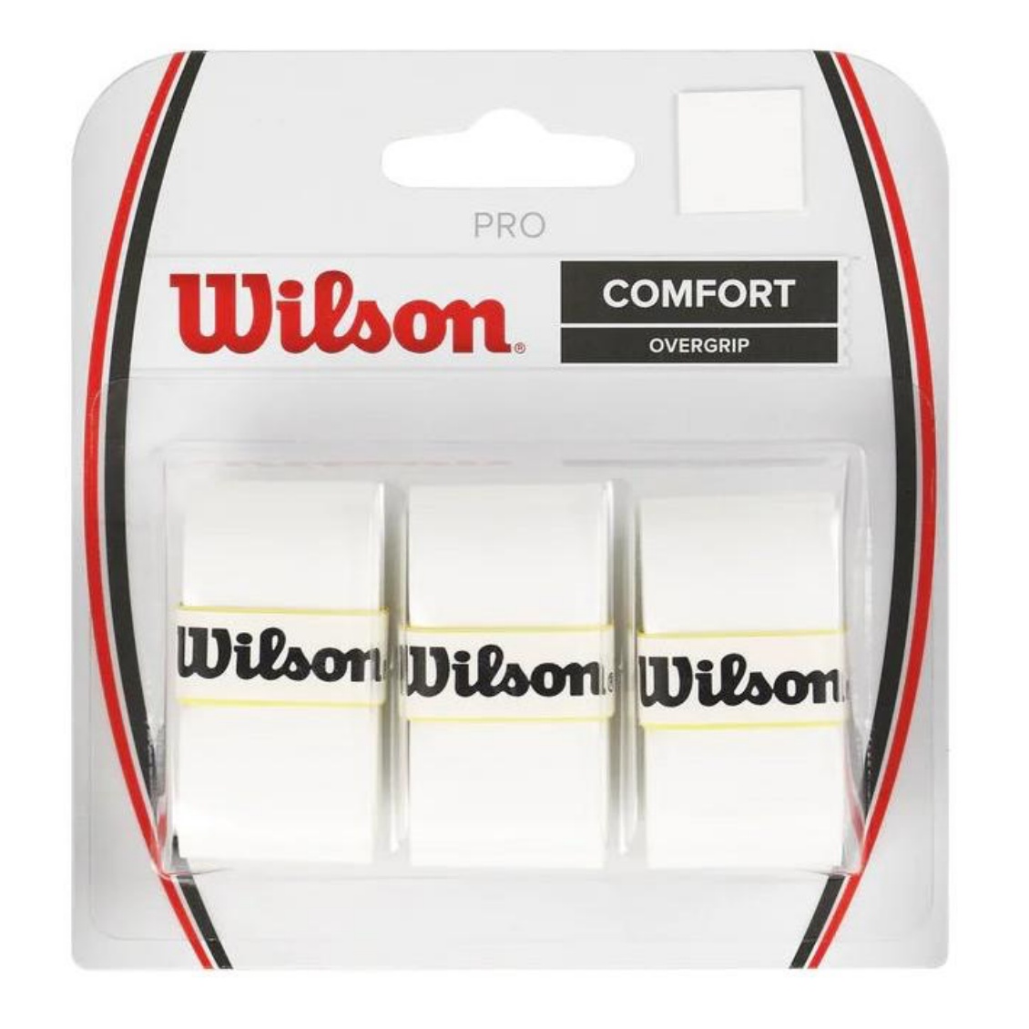 Wilson เทปพันด้าม/กริ๊ปพันด้าม ไม้เทนนิสไม้แบดมินตัน Pro Overgrip 3 Pack | White ( WRZ4014WH )