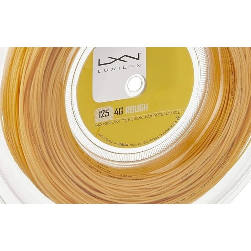 Wilson เอ็นไม้เทนนิส Luxilon 4G Rough 17/1.25mm Tennis String Reel | Gold ( WRZ990144 ) - Image 4