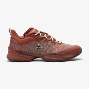 Lacoste รองเท้าเทนนิสผู้ชาย AG-LT23 Ultra Tennis Shoes | Dark Orange/Gum ( 50SMA0006A04 )