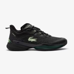 Lacoste รองเท้าเทนนิสผู้ชาย AG-LT23 Ultra Tennis Shoes | Black / Light Green ( 50SMA00072J9 )