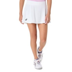 Asics กระโปรงเทนนิสเด็กผู้หญิง Girls Tennis Skort | Brilliant White ( 2044A043-100 )