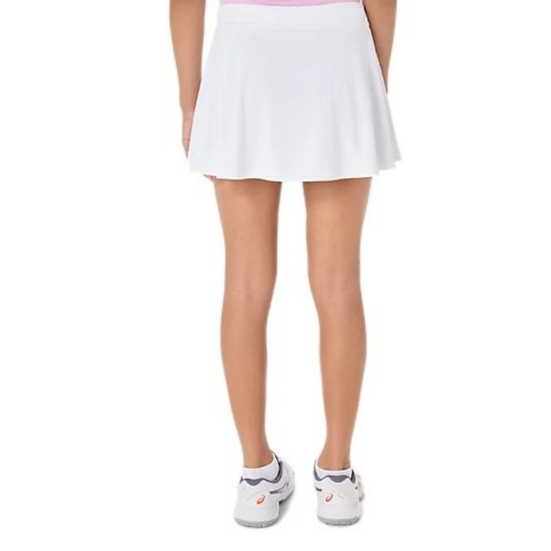 Asics กระโปรงเทนนิสเด็กผู้หญิง Girls Tennis Skort | Brilliant White ( 2044A043-100 ) - Image 2