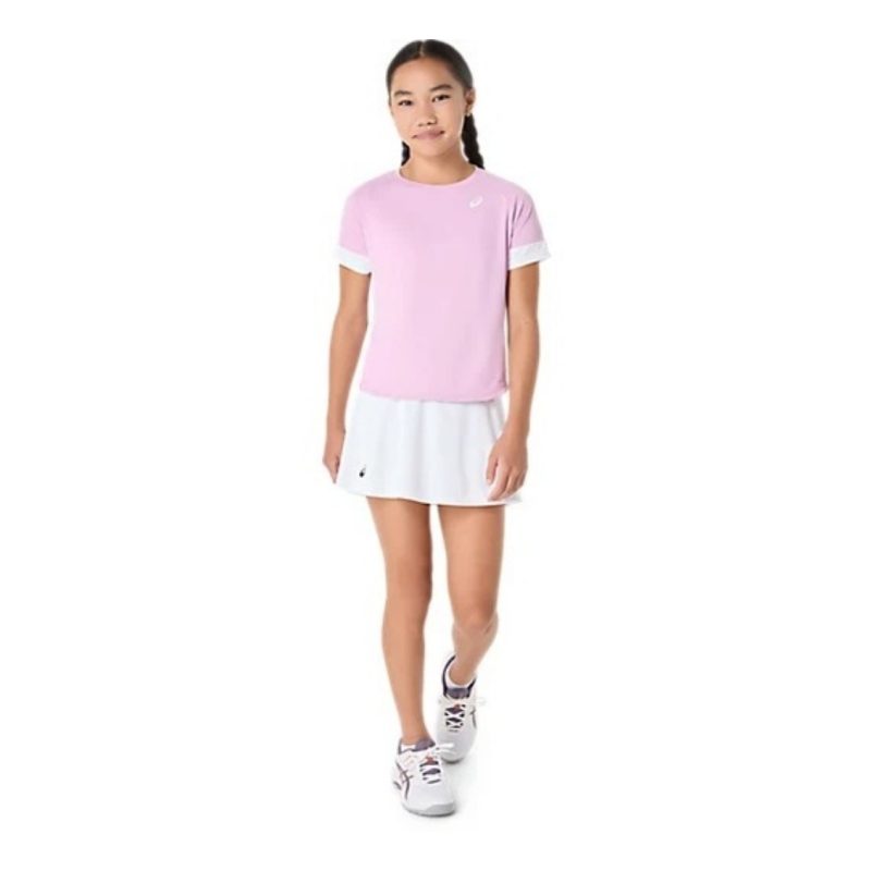 Asics กระโปรงเทนนิสเด็กผู้หญิง Girls Tennis Skort | Brilliant White ( 2044A043-100 ) - Image 6