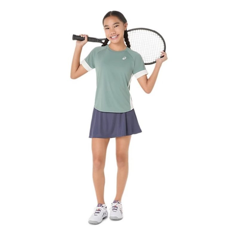 Asics กระโปรงเทนนิสเด็กผู้หญิง Girls Tennis Skort | Indigo Fog ( 2044A043-500 ) - Image 7