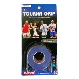 Tourna เทปพันด้าม/กริ๊ปพันด้ามไม้เทนนิส Grip ( Dry Feel ) Original 3XL Tape Racket Tennis | Blue ( 078914004636 , TG-1-XL )