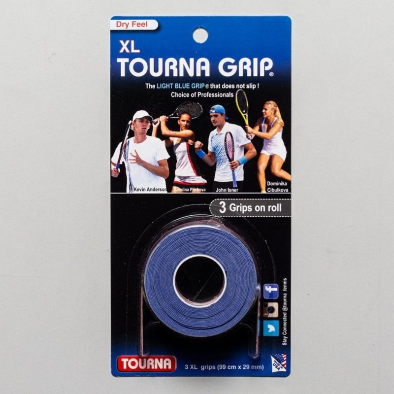 Tourna เทปพันด้าม/กริ๊ปพันด้ามไม้เทนนิส Grip Original 3XL Tape Racket Tennis | Blue ( 078914004636 , TG-1-XL ) - Image 6