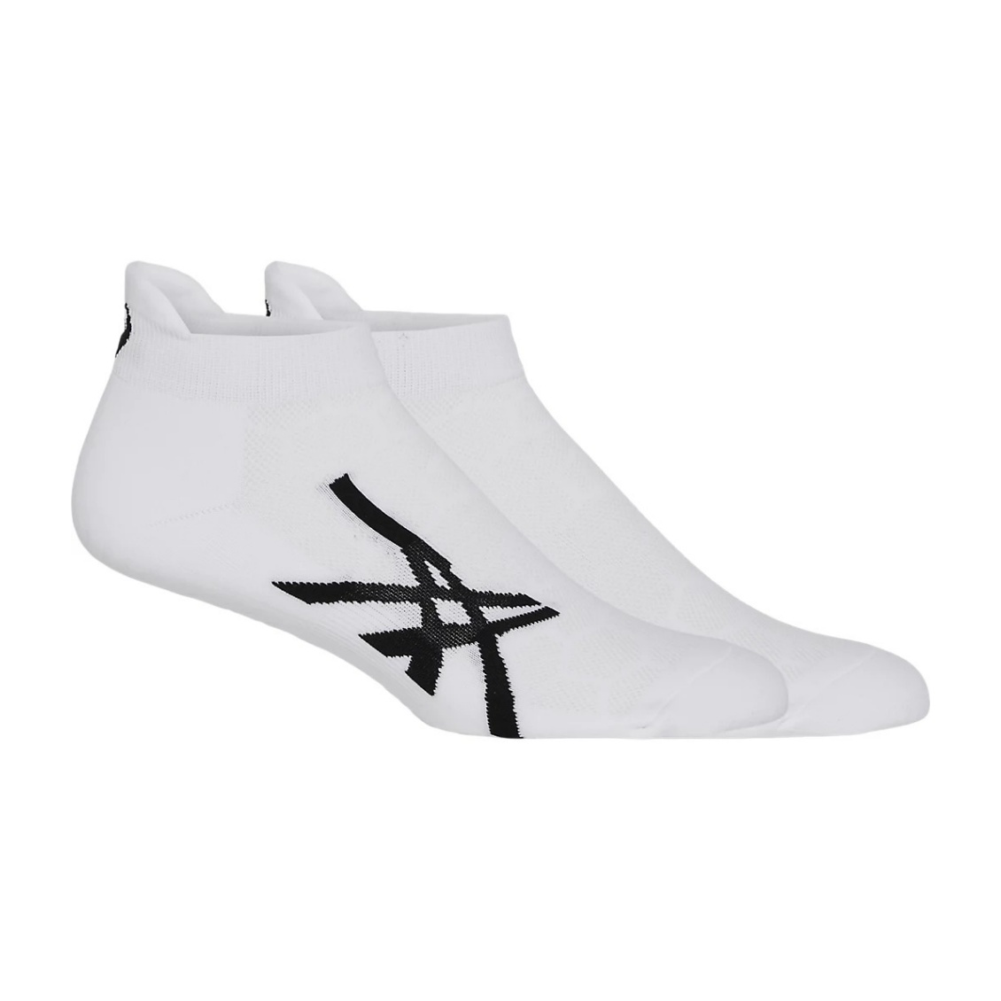 Asics ถุงเท้าเทนนิส Resolution Solutionspeed Ankle Socks | Brilliant White/Performance Black ( 3043A098-101 )