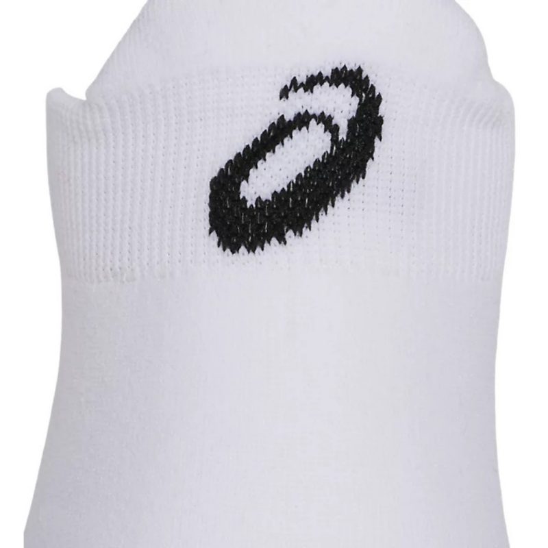 Asics ถุงเท้าเทนนิส Resolution Solutionspeed Ankle Socks | Brilliant White/Performance Black ( 3043A098-101 ) - Image 3