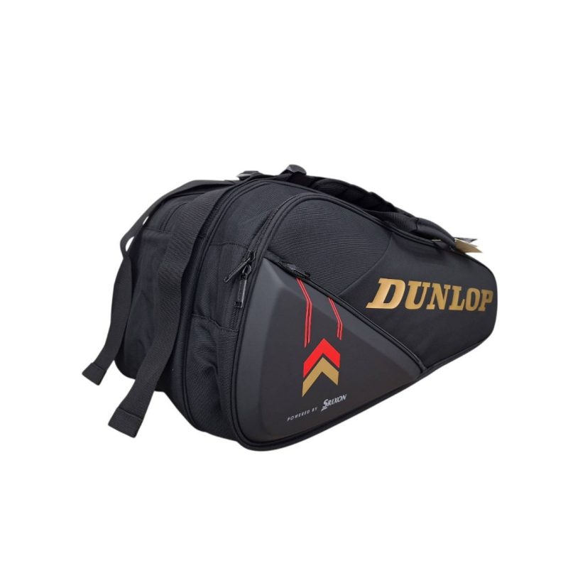 Dunlop กระเป๋าเทนนิส D TAC Performance Limited Edition 12RKT Tennis Bag | Black/Gold ( 10369671 ) - Image 2