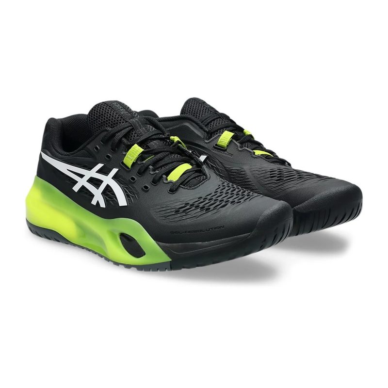 Asics รองเท้าเทนนิสผู้ชาย Men's Gel-Resolution X | Black/White ( 1041A481-002 ) - Image 2