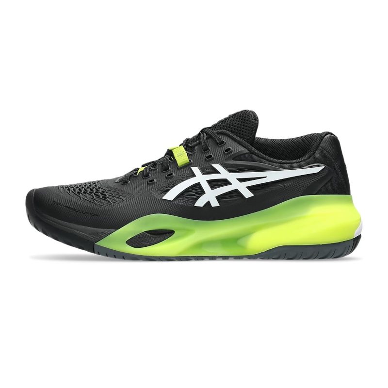 Asics รองเท้าเทนนิสผู้ชาย Men's Gel-Resolution X | Black/White ( 1041A481-002 ) - Image 8