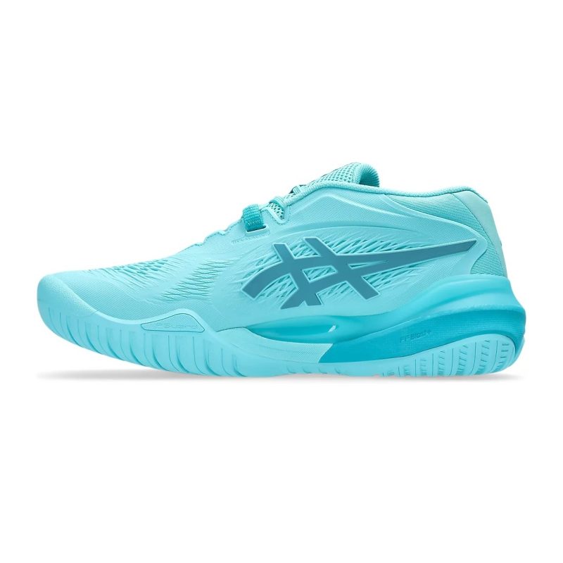 Asics รองเท้าเทนนิสผู้ชาย Men's Gel-Resolution X | Ice Mint/Lagoon ( 1041A481-401 ) - Image 4