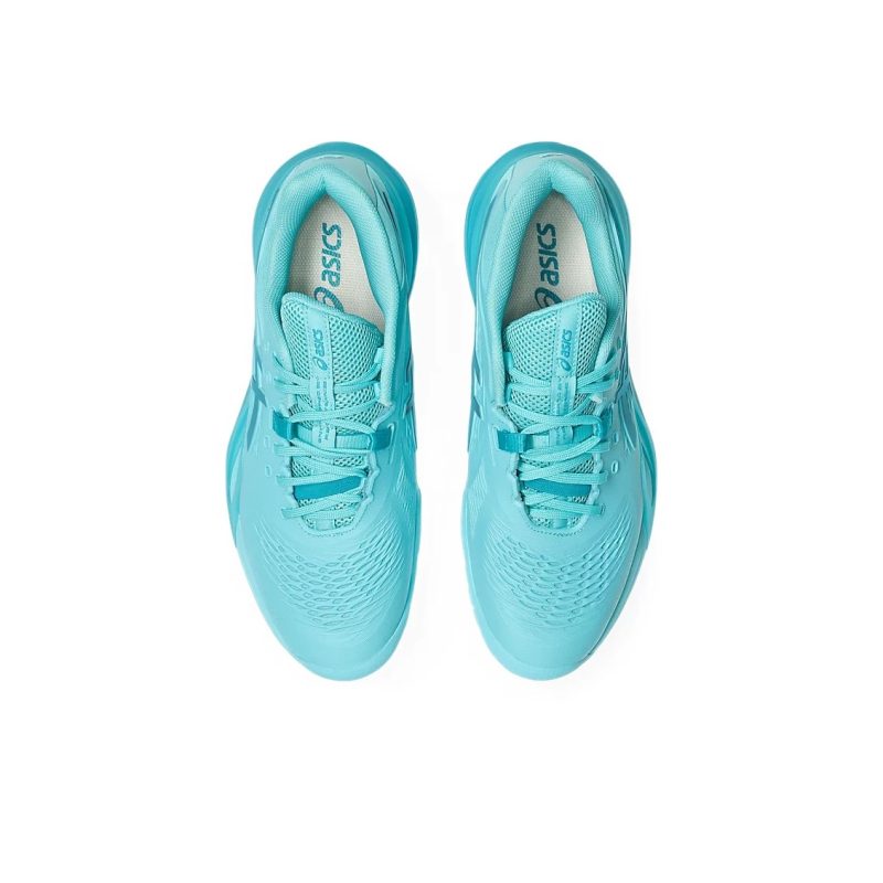 Asics รองเท้าเทนนิสผู้ชาย Men's Gel-Resolution X | Ice Mint/Lagoon ( 1041A481-401 ) - Image 7