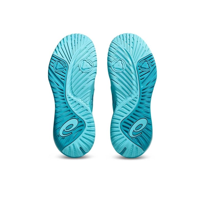 Asics รองเท้าเทนนิสผู้ชาย Men's Gel-Resolution X | Ice Mint/Lagoon ( 1041A481-401 ) - Image 6