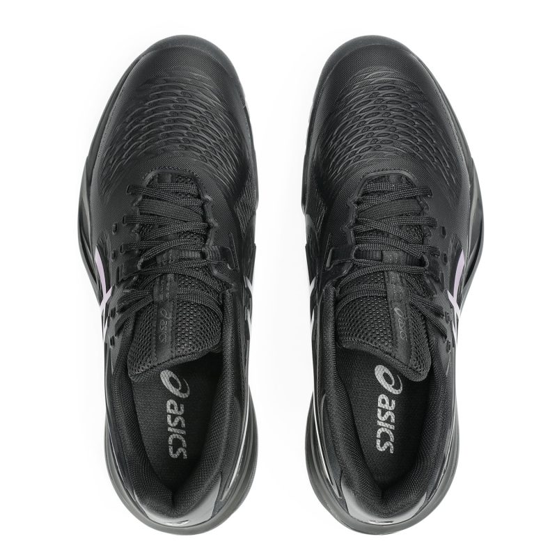 Asics รองเท้าเทนนิสผู้ชาย Men’s Gel-Resolution X Night Energy | Black/Prism Blue ( 1041A526-960 ) - Image 8