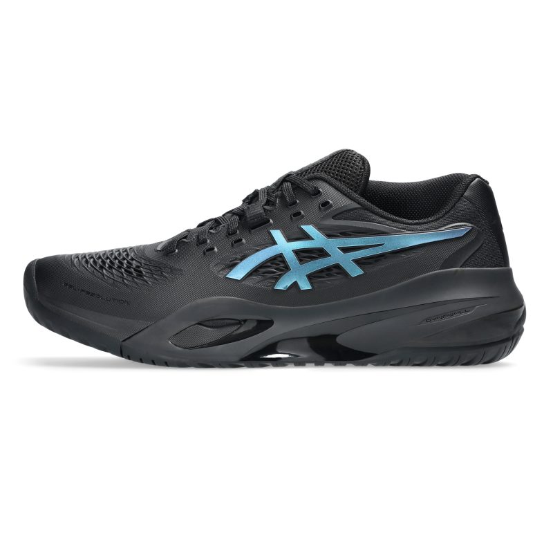 Asics รองเท้าเทนนิสผู้ชาย Men’s Gel-Resolution X Night Energy | Black/Prism Blue ( 1041A526-960 ) - Image 5