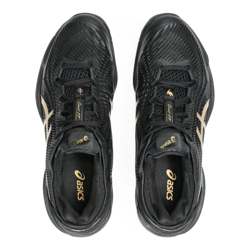 Asics รองเท้าเทนนิสผู้ชาย Men's Court FF 3 Novak Night Energy | Black/Prism Gold ( 1041A527-960 ) - Image 7