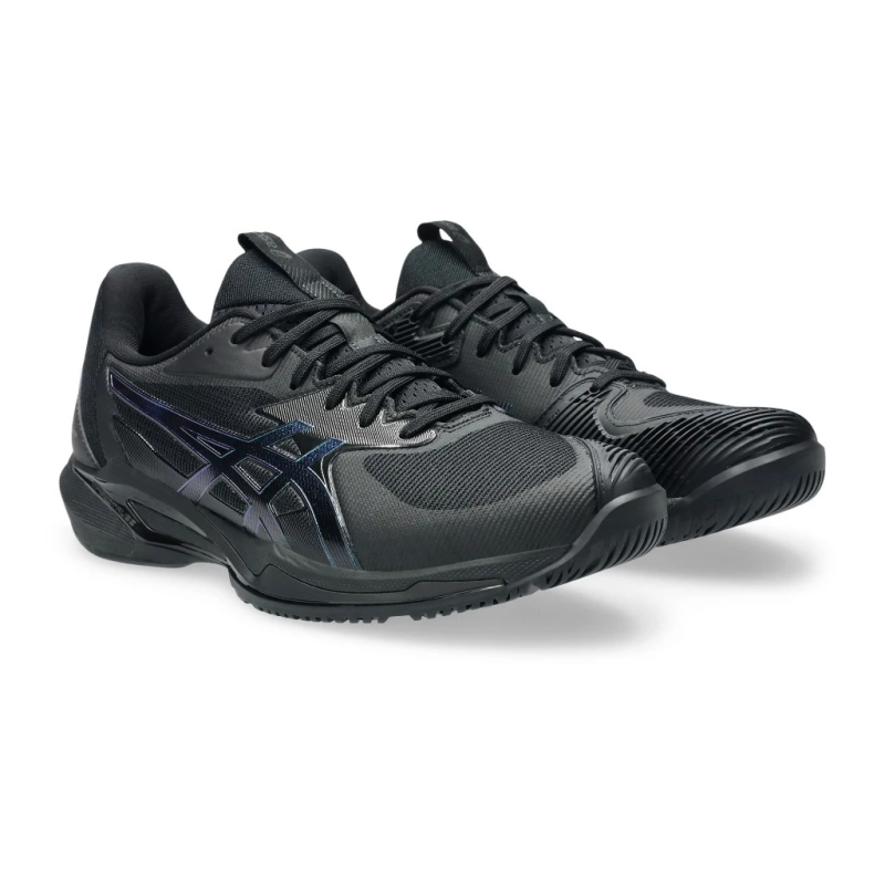 Asics รองเท้าเทนนิสผู้ชาย Men's Solution Speed FF 3 Night Energy | Black/Prism Blue ( 1041A529-960 ) - Image 3