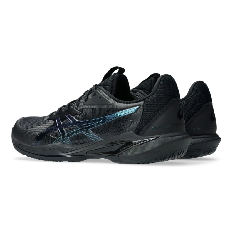Asics รองเท้าเทนนิสผู้ชาย Men's Solution Speed FF 3 Night Energy | Black/Prism Blue ( 1041A529-960 ) - Image 4