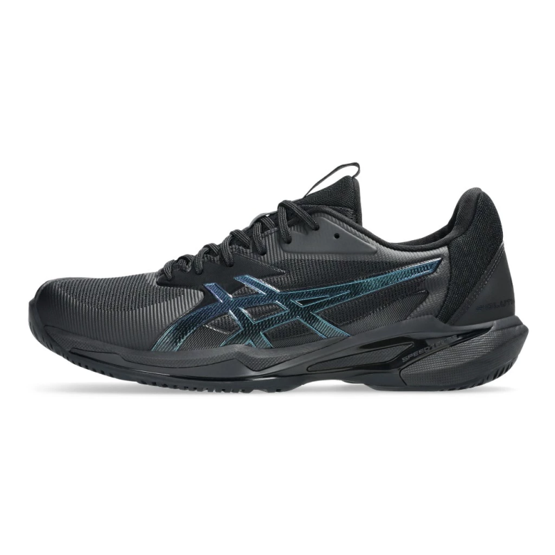Asics รองเท้าเทนนิสผู้ชาย Men's Solution Speed FF 3 Night Energy | Black/Prism Blue ( 1041A529-960 ) - Image 9