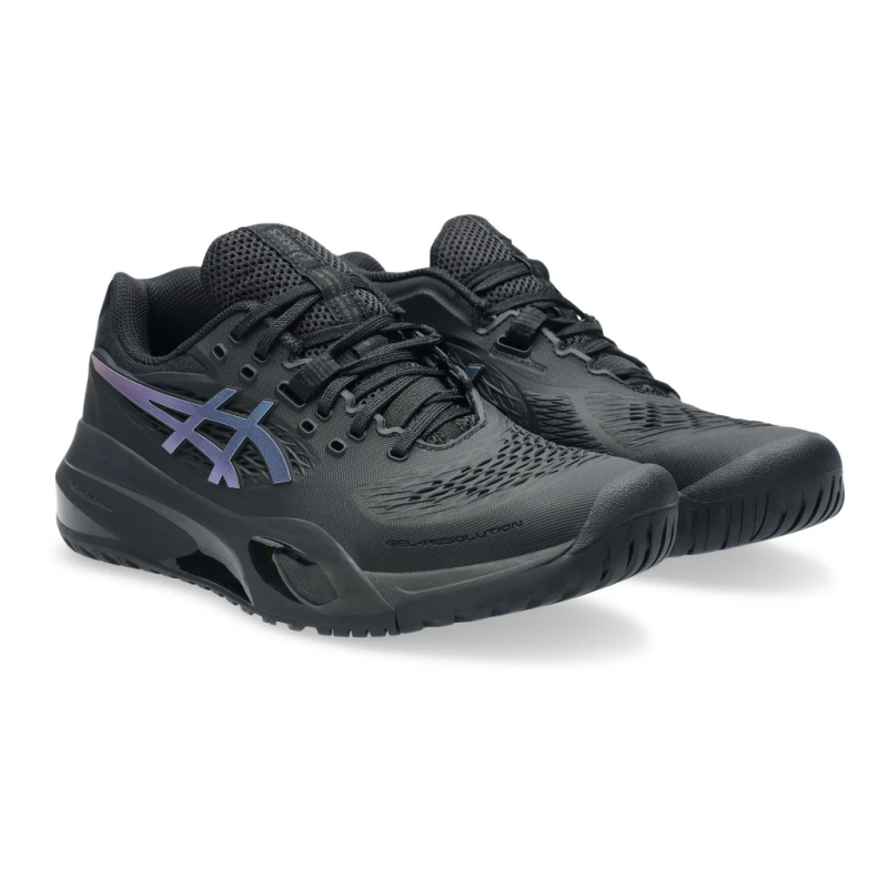 Asics รองเท้าเทนนิสผู้หญิง Women's Gel-Resolution X Night Energy | Black/Prism Blue ( 1042A303-960 ) - Image 8