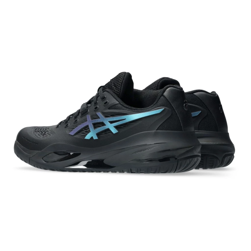 Asics รองเท้าเทนนิสผู้หญิง Women's Gel-Resolution X Night Energy | Black/Prism Blue ( 1042A303-960 ) - Image 7
