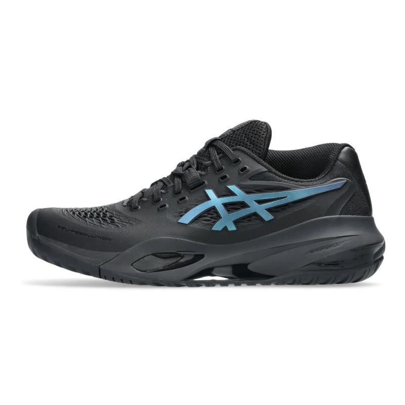 Asics รองเท้าเทนนิสผู้หญิง Women's Gel-Resolution X Night Energy | Black/Prism Blue ( 1042A303-960 ) - Image 2