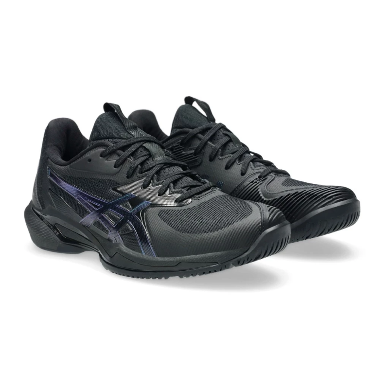 Asics รองเท้าเทนนิสผู้หญิง Women's Solution Speed FF 3 Night Energy | Black/Prism Blue ( 1042A304-960 ) - Image 3