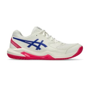 Asics รองเท้าเทนนิสผู้หญิง Gel-Dedicate 8 | Cream/Dark Cobalt  ( 1042A237-105 )