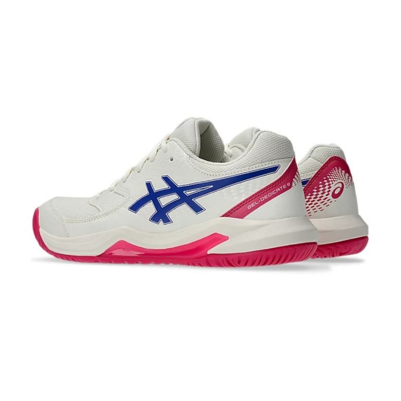 Asics รองเท้าเทนนิสผู้หญิง Gel-Dedicate 8 | Cream/Dark Cobalt  ( 1042A237-105 ) - Image 3