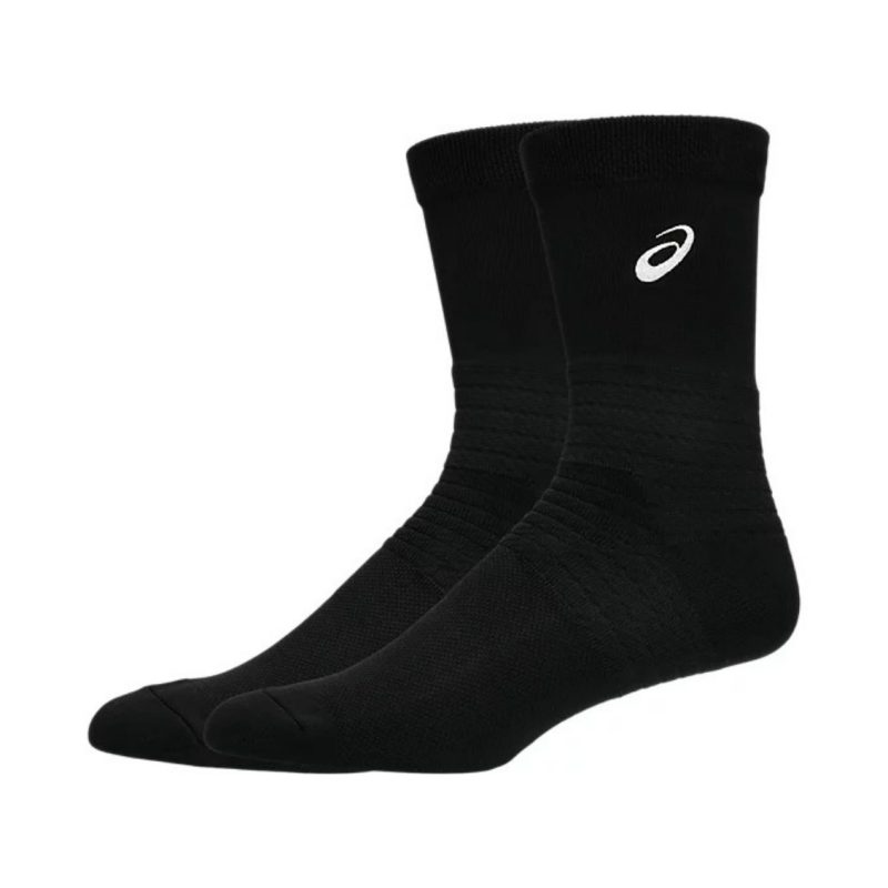 Asics ถุงเท้าเทนนิส Resolution Crew Socks | Performance Black ( 3043A114-001 ) - Image 2