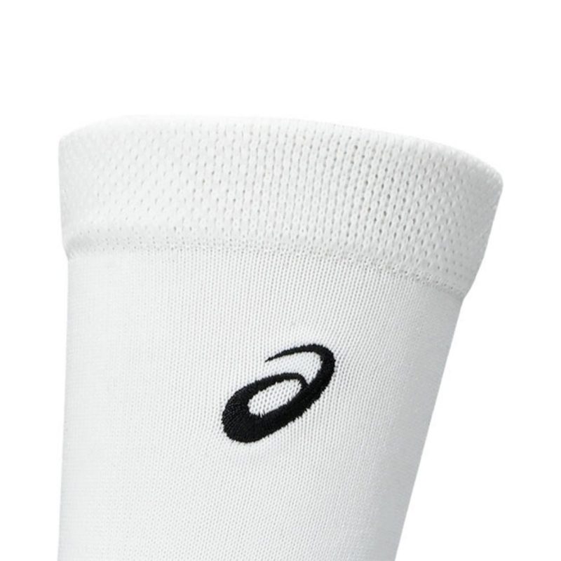 Asics ถุงเท้าเทนนิส Resolution Crew Socks | Brilliant White ( 3043A114-100 ) - Image 3