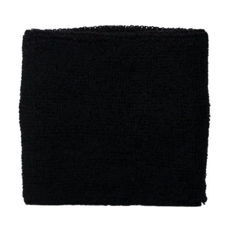Asics ปลอกรัดข้อมือเทนนิสแบบสั้น Wrist Band Pair | Performance Black ( 3043A120-001 ) - Image 2