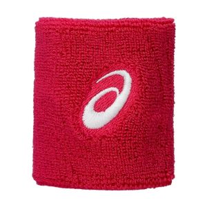 Asics ปลอกรัดข้อมือเทนนิสแบบสั้น Wrist Band Pair | Bright Rose ( 3043A120-700 )