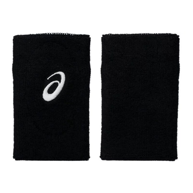 Asics ปลอกรัดข้อมือเทนนิสแบบยาว Wrist Band Long | Performance Black ( 3043A121-001 ) - Image 3