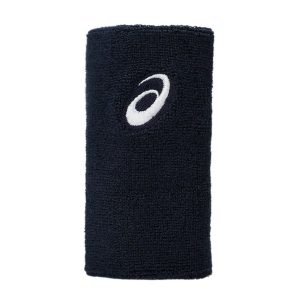 Asics ปลอกรัดข้อมือเทนนิสแบบยาว Wrist Band Long | Midnight ( 3043A121-400 )