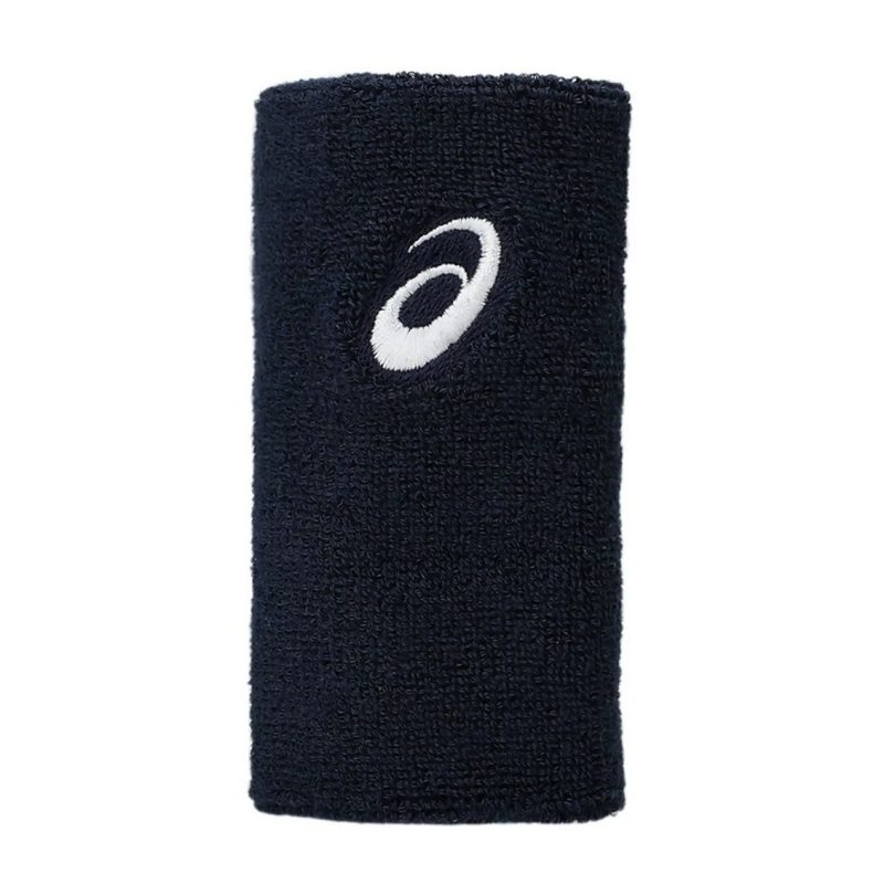 Asics ปลอกรัดข้อมือเทนนิสแบบยาว Wrist Band Long | Midnight ( 3043A121-400 )