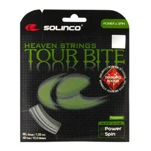 Solinco เอ็นไม้เทนนิส Tour Bite Diamond Rough 16G/1.25mm Tennis String Reel | Silver ( 1920079 )