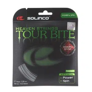 Solinco เอ็นไม้เทนนิส Tour Bite Diamond Rough 17G/1.20mm Tennis String Reel | Silver ( 1920081 )