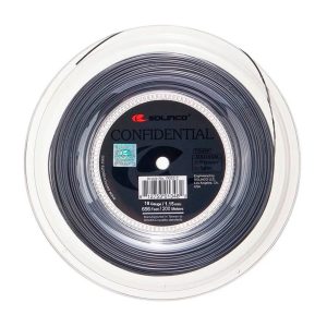 Solinco เอ็นไม้เทนนิส Confidential 18G/1.15mm Tennis String Reel | Dark Grey ( 1920213 )