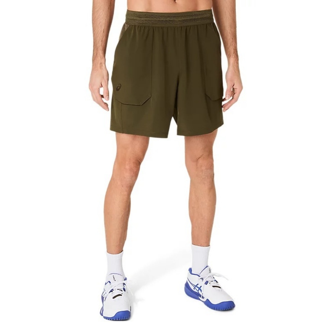 Asics กางเกงเทนนิสผู้ชาย Men’s Match 7in Short | Brown Stone ( 2041A357-200 )
